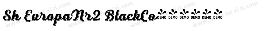 Sh EuropaNr2 BlackCo字体转换